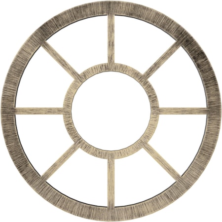 Ekena Millwork Grace Architectural Grde PVC Pierced Ceiling Medallion, Antiqued Pale Gold, 20"OD x 7 1/4"ID x 1/2"P CMPP20GRAPG
